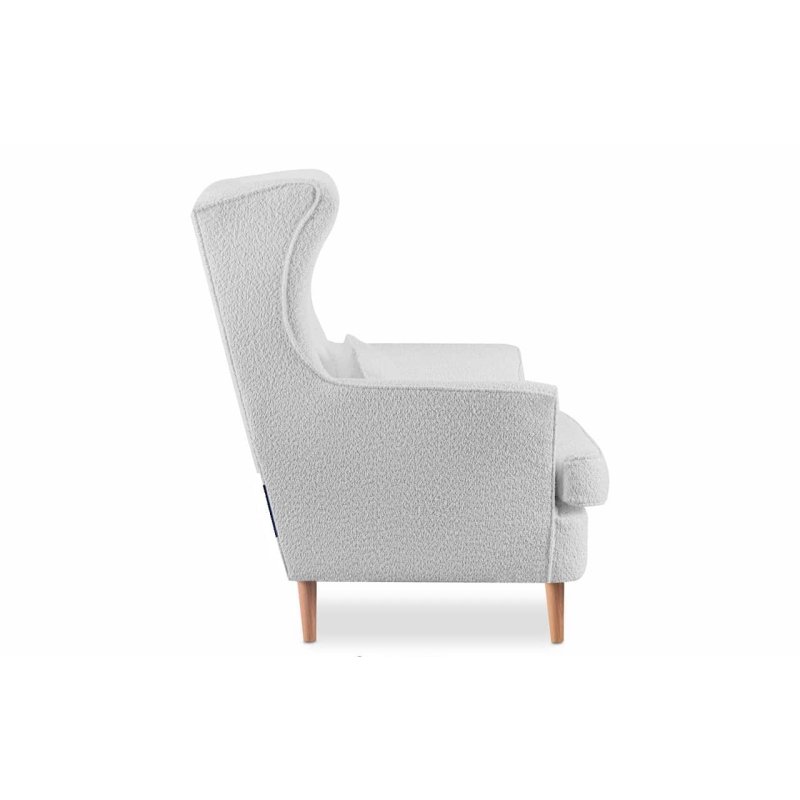 Sofa STRAL BOUCLE, pilka, 136x96x106 cm
