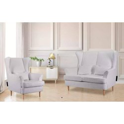 Sofa STRAL BOUCLE, pilka, 136x96x106 cm