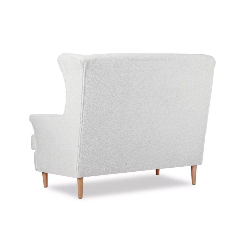 Sofa STRAL BOUCLE, balta, 136x96x106 cm