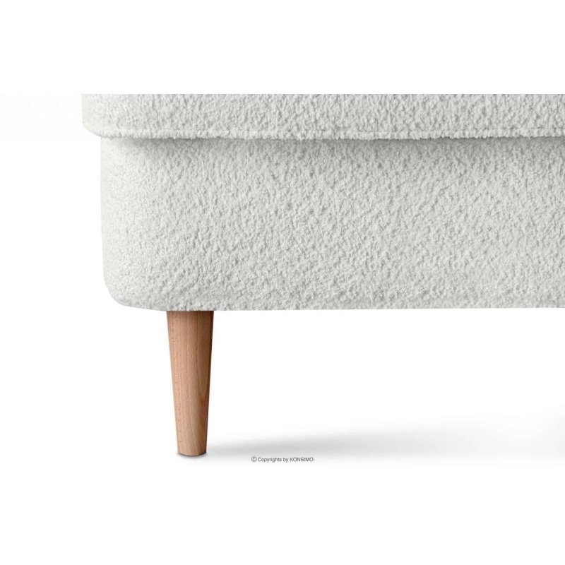 Sofa STRAL BOUCLE, balta, 136x96x106 cm