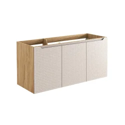 Pakabinama vonios spintelė su praustuvais 812A LUXOR BEIGE