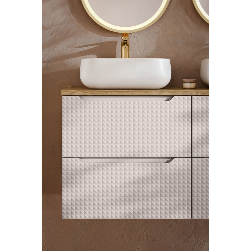Pakabinama vonios spintelė su stalviršiumi 827 LUXOR BEIGE