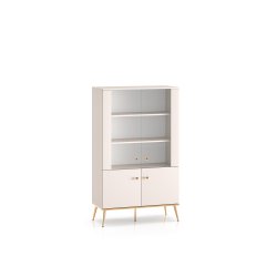 Dvidurė vitrina SELGA, 92x40x152 cm