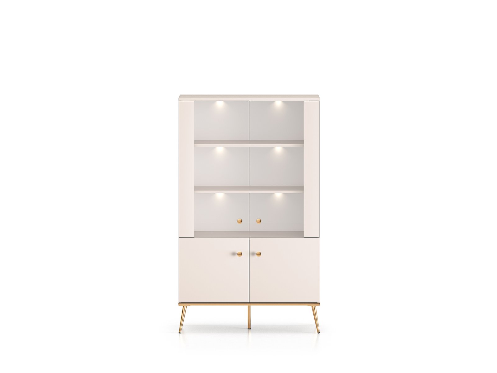 Dvidurė vitrina SELGA, 92x40x152 cm