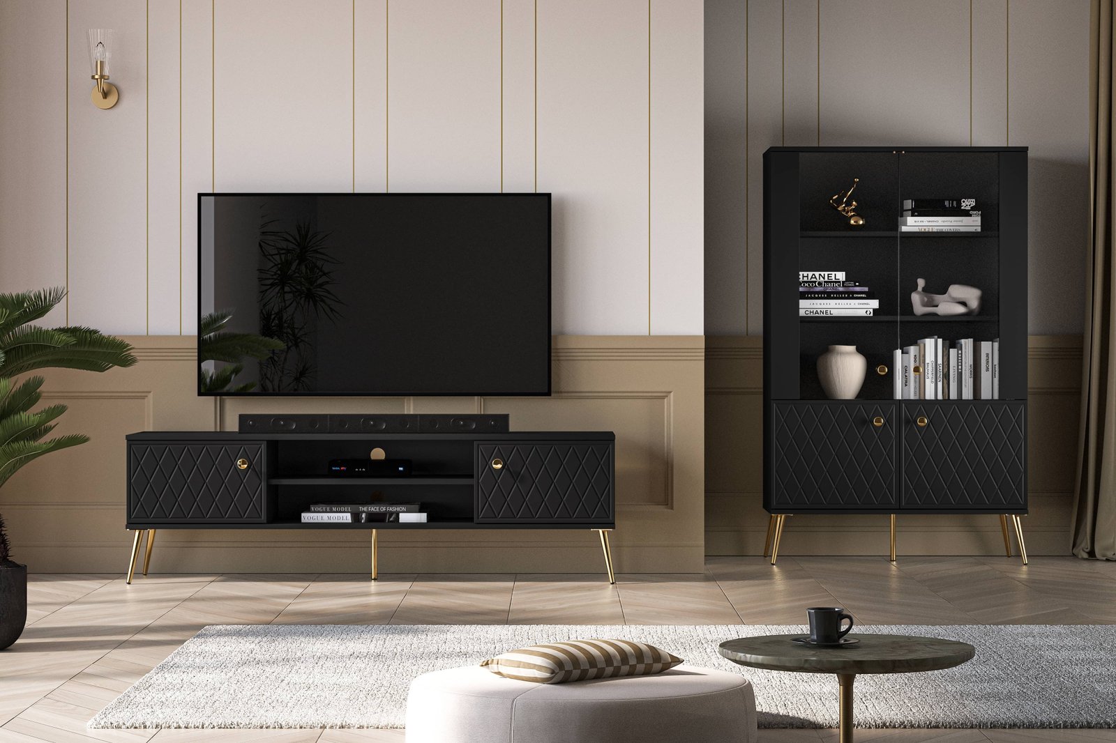 TV spintelė ELJA, 160x40x49 cm