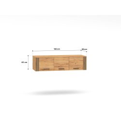 Antresolė spintai VASCA, 150x58x40 cm