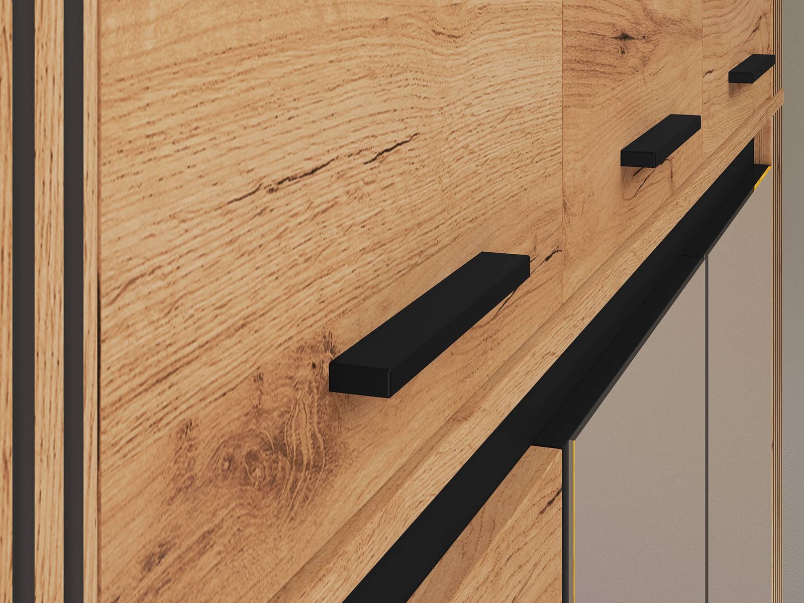 Antresolė spintai VASCA, 150x58x40 cm