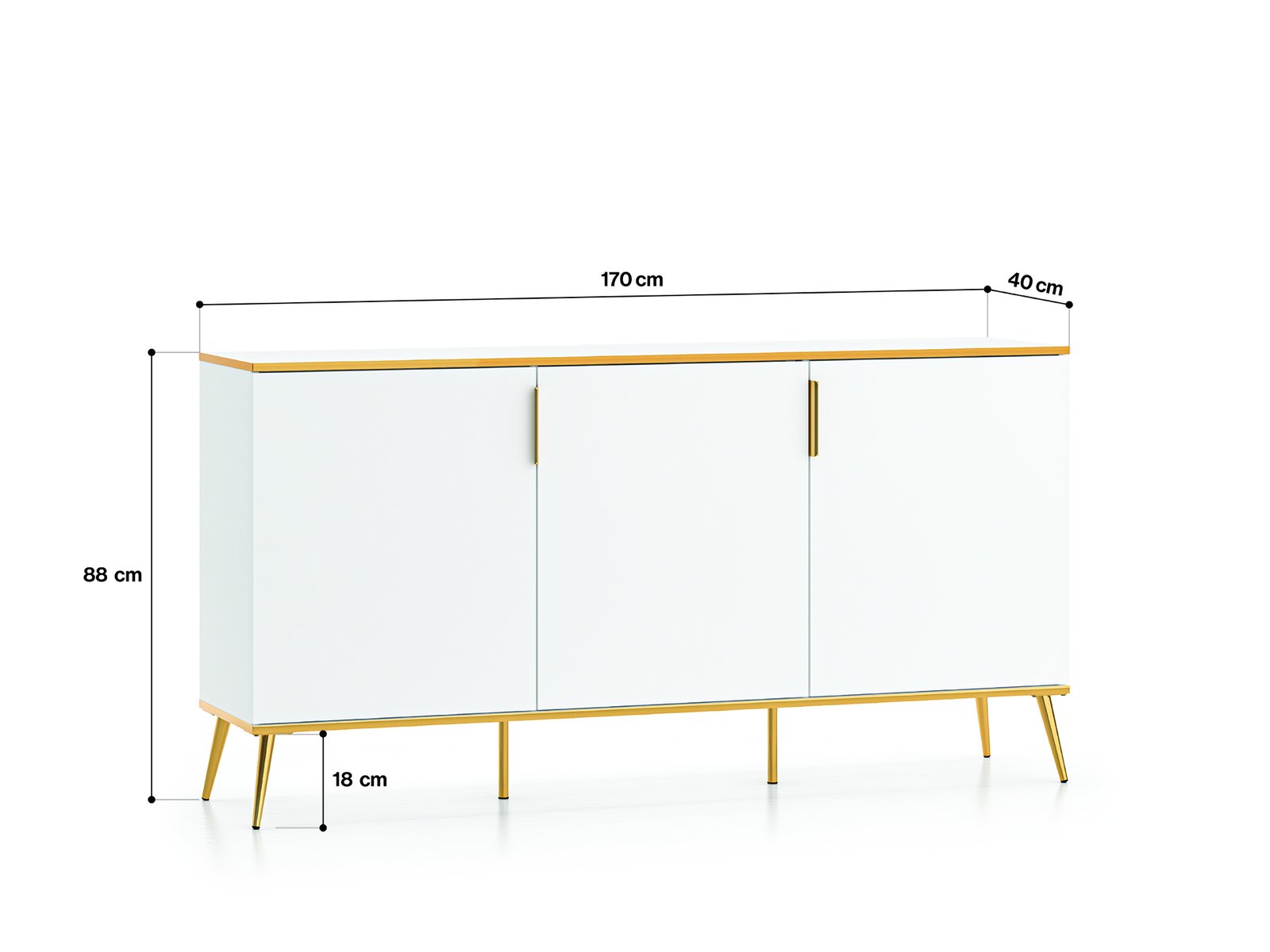Spintelė VITERA, 170x40x88 cm