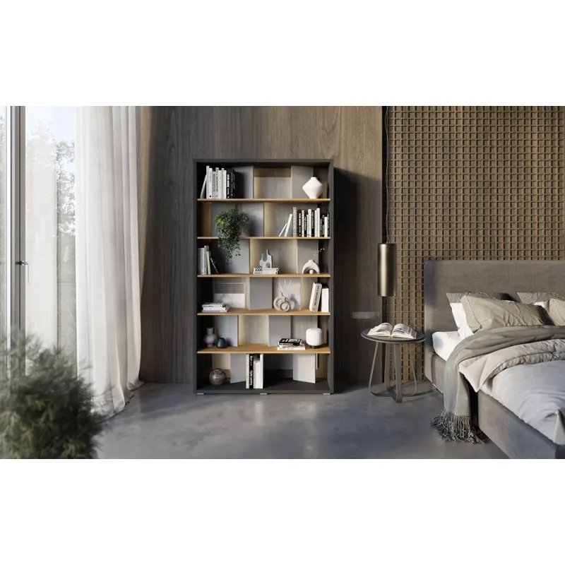 Pastatoma lentyna su LED apšvietimu FITI, 125x33x210 cm