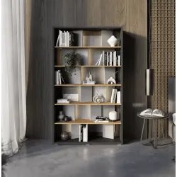 Pastatoma lentyna su LED apšvietimu FITI, 125x33x210 cm