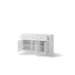 Komoda TIVOL, balta, 160x42x90 cm