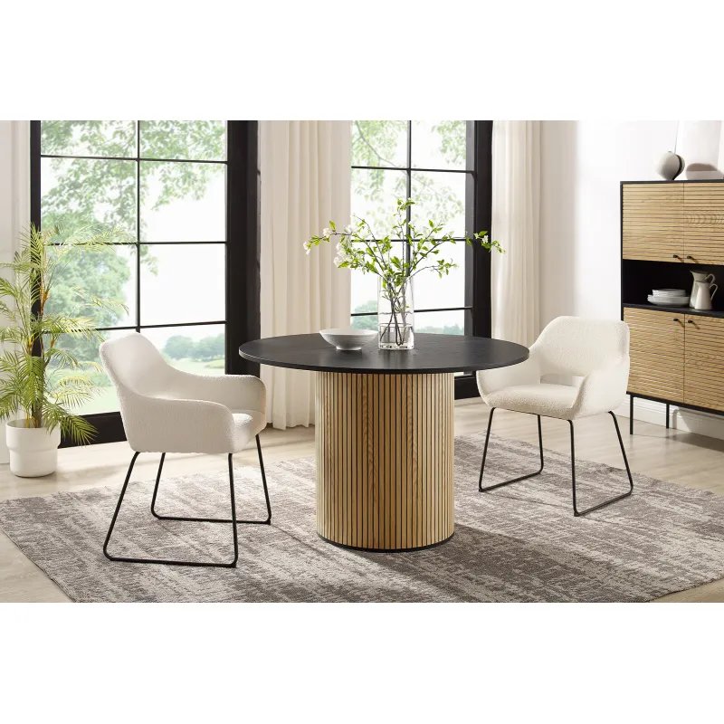 Apvalus stalas SF371, 100x100x75 cm.