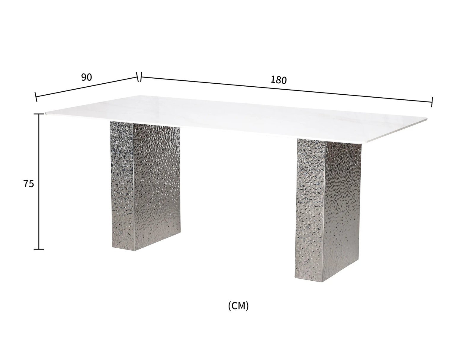Valgomojo stalas MODI M24, 180x90x75 cm