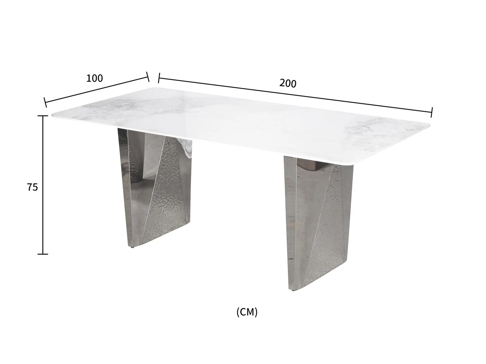 Valgomojo stalas MODI M33, 200x100x75 cm