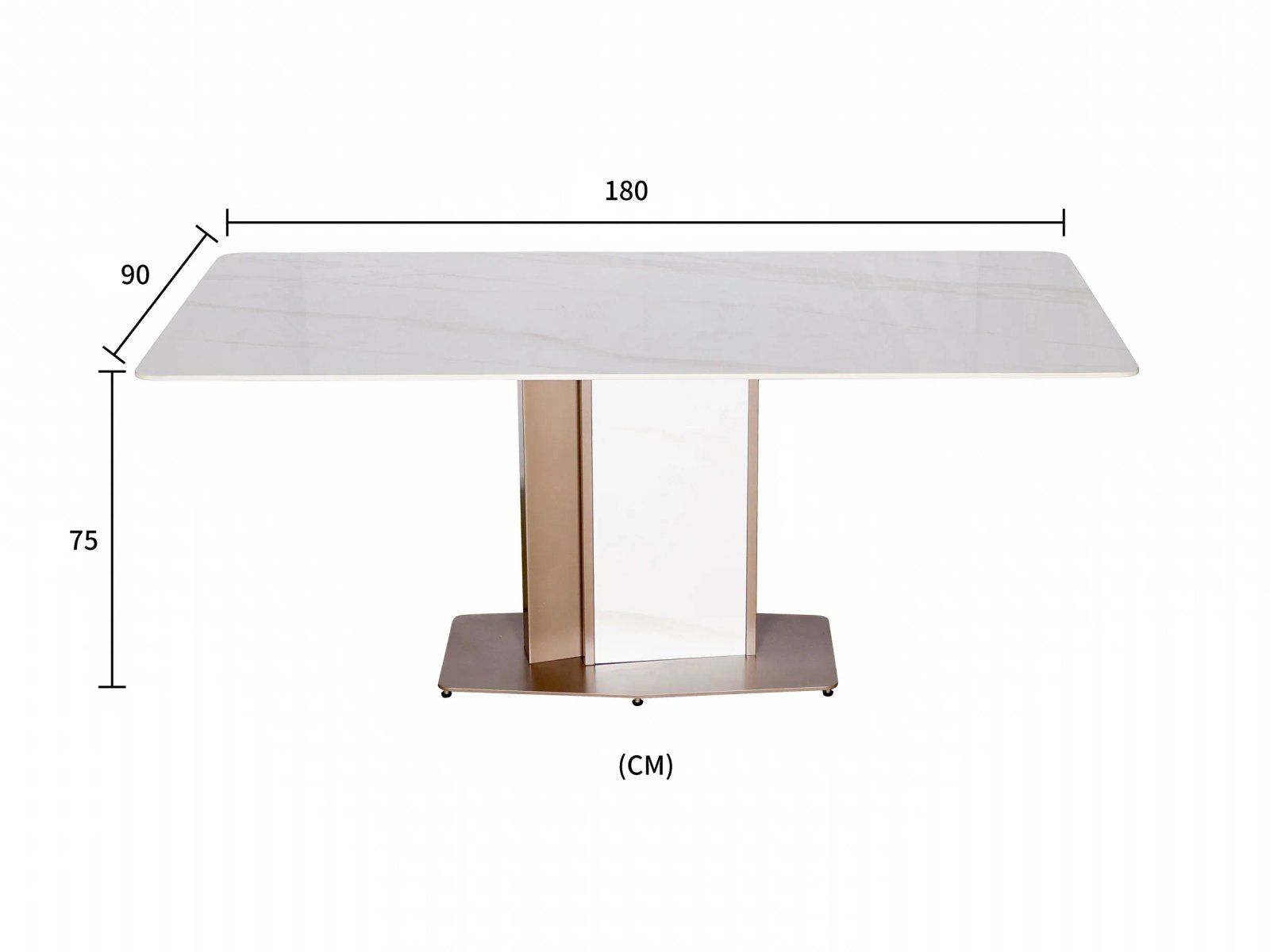 Valgomojo stalas MODI M54, 180x90x75 cm