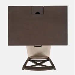 Darbo stalas AVELLINO, rudas, 76x51x79 cm