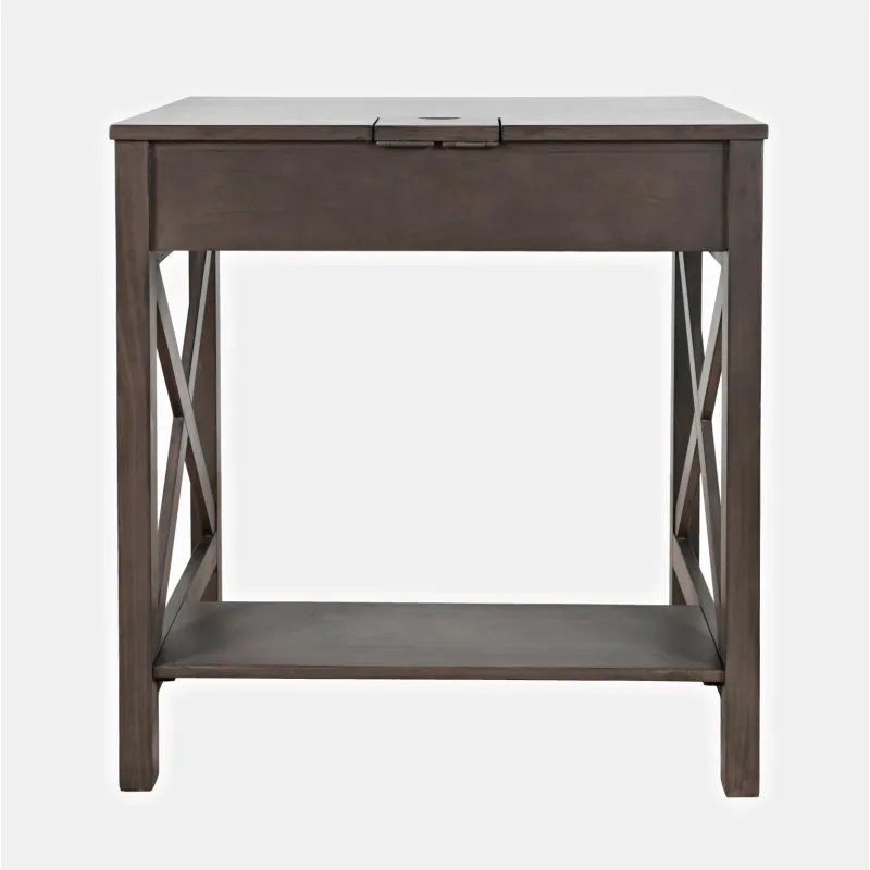 Darbo stalas AVELLINO, rudas, 76x51x79 cm