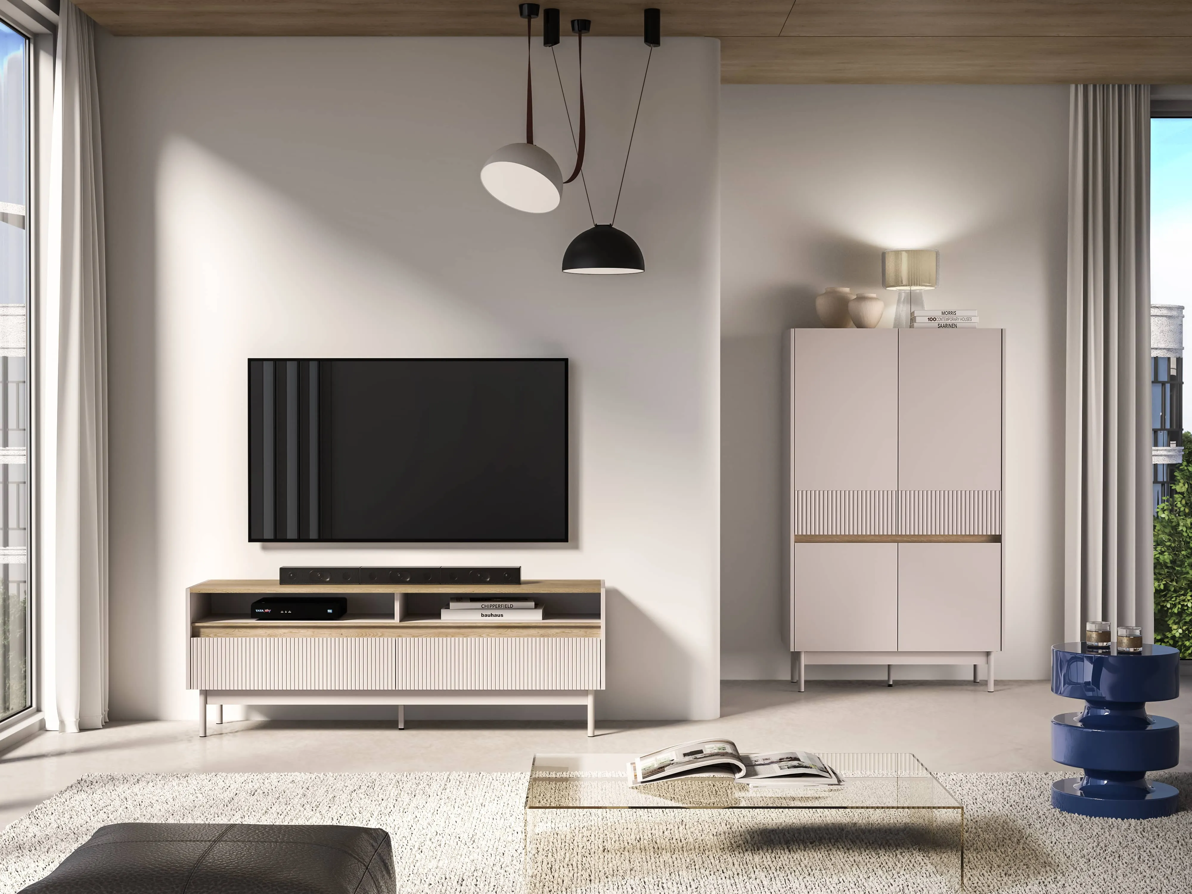 TV staliukas DUNE, 154x40x55 cm