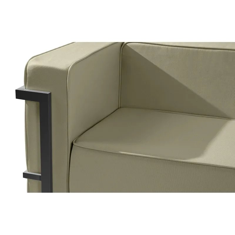 Lauko fotelis TRIGO, pilkas/smėlio, 99x69x70 cm