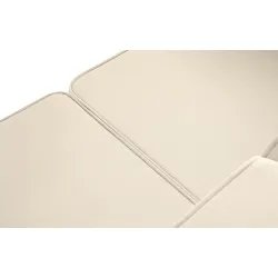 Lauko sofa TRIGO 3, pilka/kreminė, 229x69x70 cm