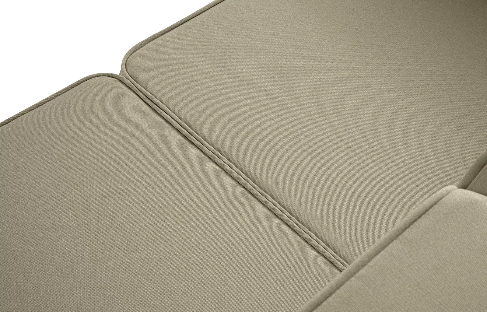 Lauko sofa TRIGO 3, balta/smėlio, 229x69x70 cm