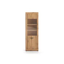 Aukšta vitrina DORO, 65x40x195 cm
