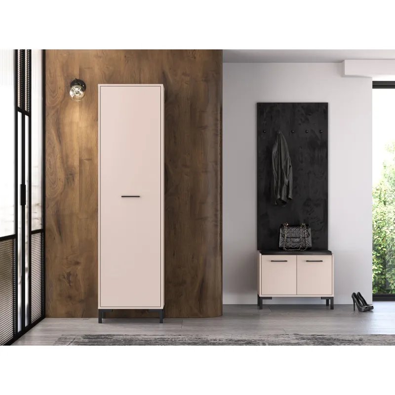 Viendurė prieškambario spinta OIVEA, 55x34x200 cm