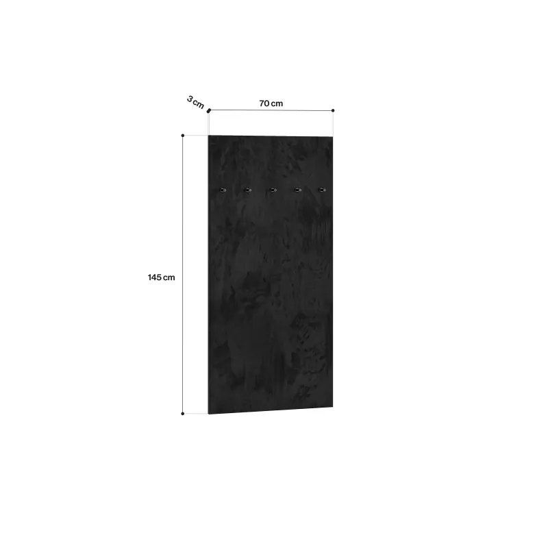 Pakabinama drabužių kabykla OIVEA, 70x3x145 cm