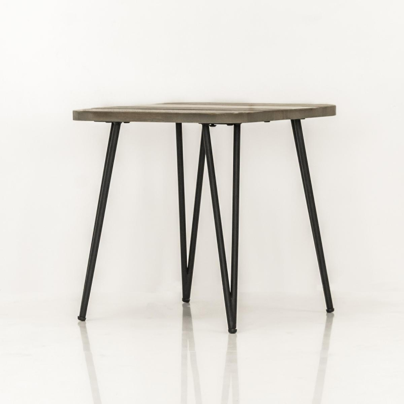 Stilingas staliukas, medinis, metalinėmis kojomis