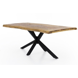 prabangus stalas, Išskirtinio dizaino, natūralios mango medžio medienos 