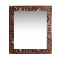 ALMIRAH stiliaus pakabinamas veidrodis, kokybiškas, medinis