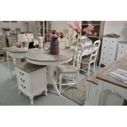 Apvalus stalas RIMINI WHITE